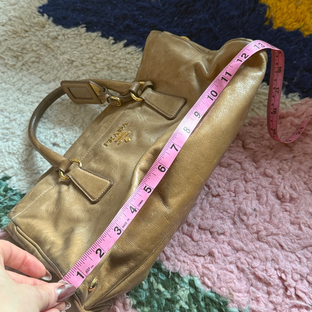 Prada Tan Leather Handbag - Picture 8 of 9